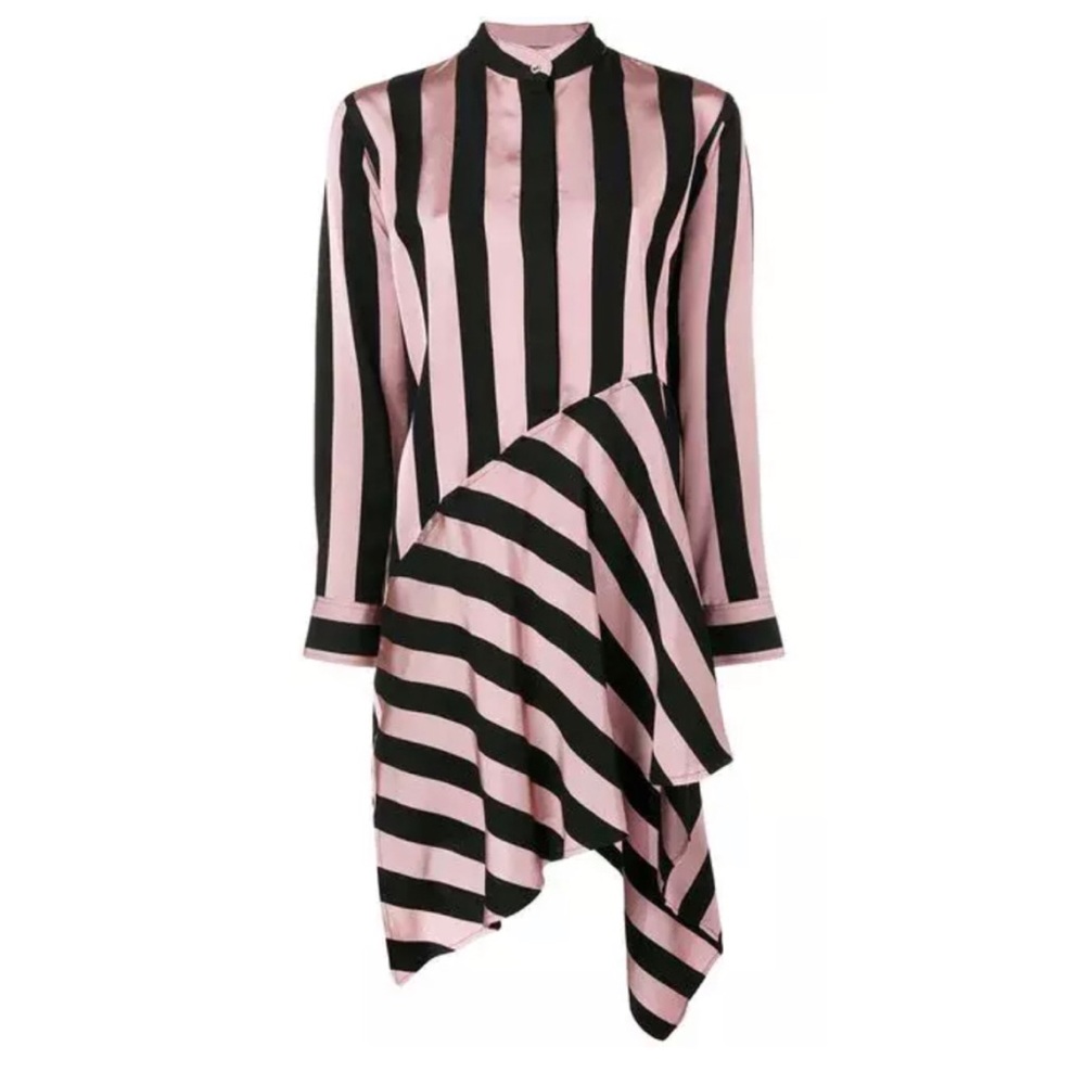 New Marques Almeida stripe asymetric dress small
